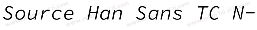 Source Han Sans TC N字体转换